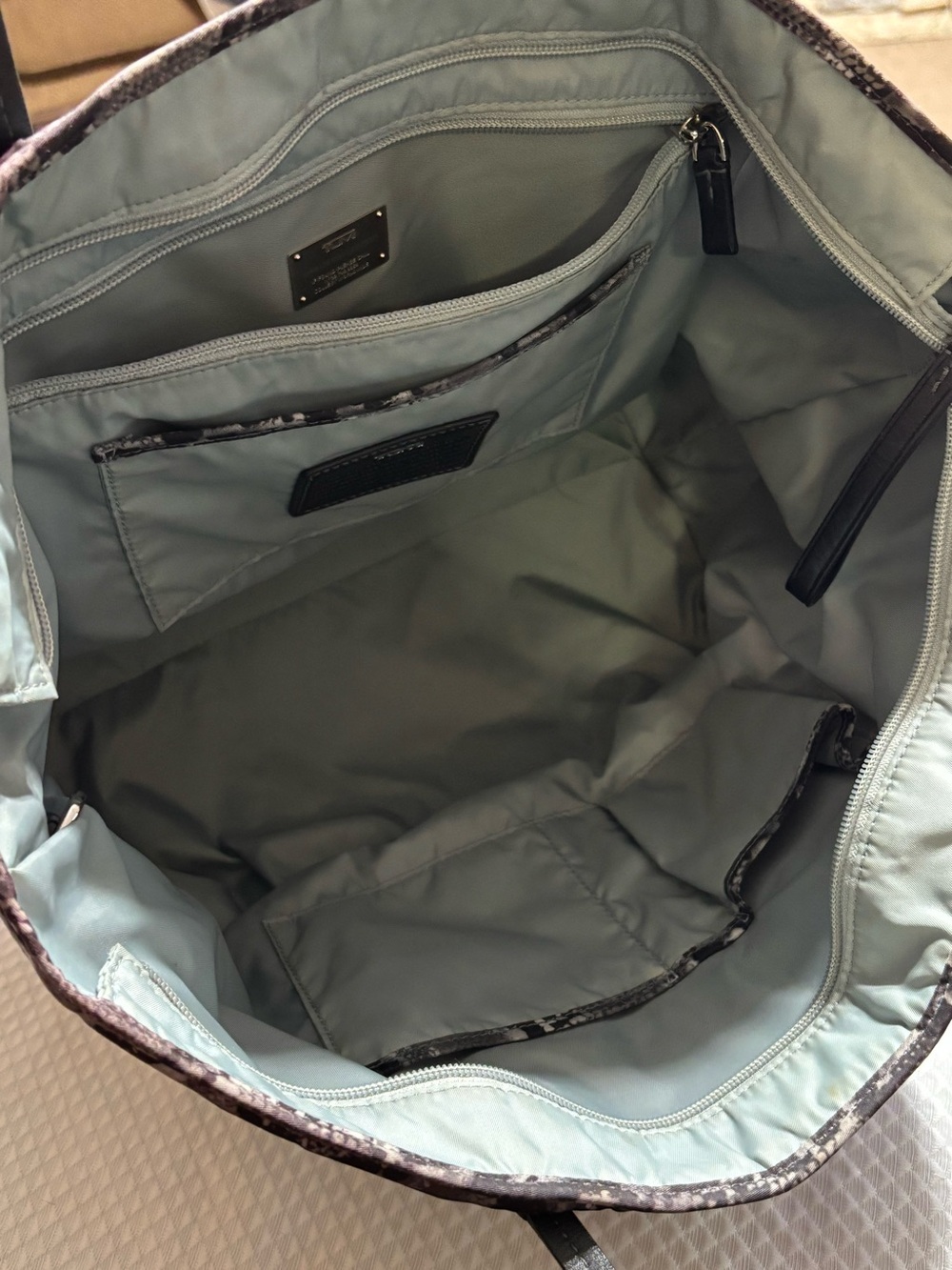 Tumi Snake-Print Tote - Picture 15 of 15